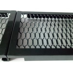 Gold Aluminum Expanded Mesh Cladding 3.5mm 4.0mm With Frame