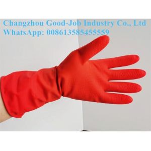 China Factory Directly Sale Household Latex Protective Work Gloves Unling Thickened 17mil Waterproof Cleaning Gloves on sale