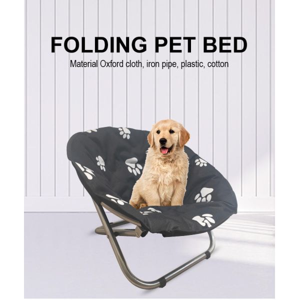 53x53x36cm Elevated Rectangle Pet Bed Oxford cloth Foldable Round