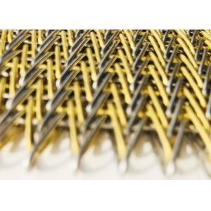 SS316 Brass Weave Spiral Mesh Belt 3m