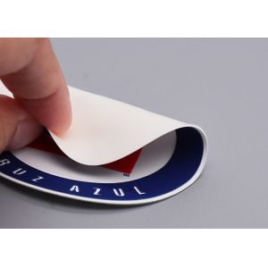 Garments Customised Silicone Heat Transfer Labels With 3 Colour Logos