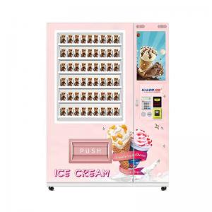 Cheap 21.5 Touch Screen Frozen Treats Ice Cream Vending Machine Freezer Ice Cream Vending Machine for sale