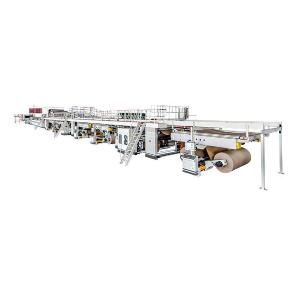 QH-PACK 5 Ply Corrugated Cardboard Production Line , Corrugated Paper Making