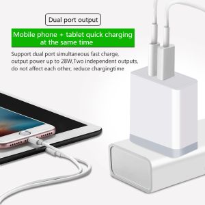 28W US PD TRAVEL CHARGER TYPE-C +USB FAST CHRGER for Macbook compatible with