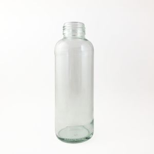 China Clear 14 Oz Kombucha Glass Bottles 38-1650 With Screw Cap on sale