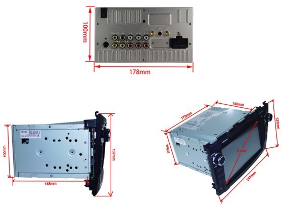 Car DVD Player multimedia car radio With GPS Navigation for Honda CRV 2008-2011 OCB-8615