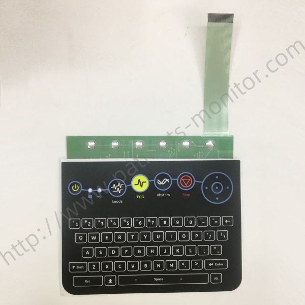 GE MAC2000 ECG Machine Keypad With ECG Button Film Assembly Parts Replacement
