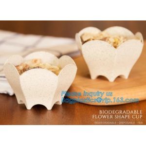 Wheat straw Compostable Trade Assurance Disposable Cups PLA Cup 100% Biodegradab