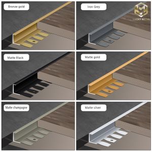ODM 1515 Aluminum Section Profile Tile Aluminium Profile Distributor