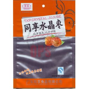 Silver Layer snack pouch packaging With Printed Window And Circle Handle