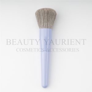 China Sprayed Lavender Ferrule Powder Makeup Brush 15g Customized Logo on sale