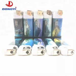 Cheap Customization Plastic Cigarette Electronic Disposable Refillable Lighter Model NO. DY-588 for sale