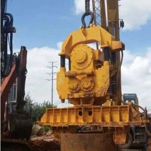 Customized Electrical Pile Driver Hammer 90kw Hydraulic Pile Vibro 1050r / Min