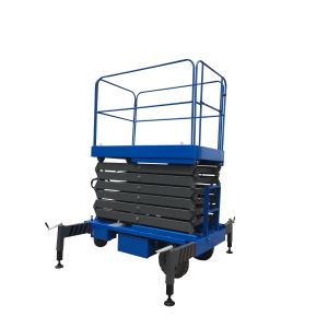 3Kw with 450Kg Loading Reaching Height 12m Motorized Scissor Lift
