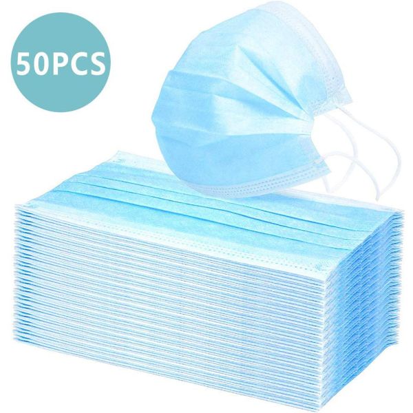 Quality Blue Polypropylene  Non Woven Face Mask 3D Cropping Protection Medical Mask wholesale