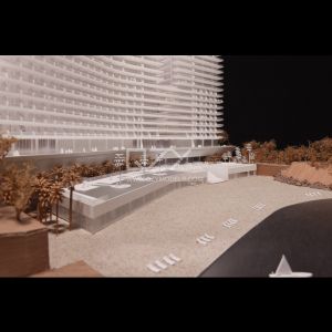 1/300 Monte Carlo Model 3D Architectural Model With CNC Cutting And No