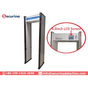 15 Watt Walk Through Body Scanner , Door Frame Metal Detector 2 Years Warranty