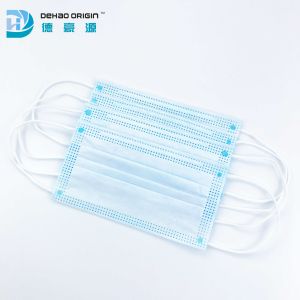 China Dustproof 3 Layers Blue Breathable Disposable Face Masks on sale