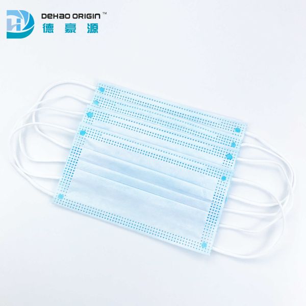 Quality Dustproof 3 Layers Blue Breathable Disposable Face Masks wholesale