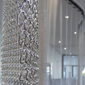 2mm Wire Metal Ring Mesh Polish / Electroplating / Anodized Surface