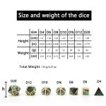 Customizable polyhedral dice set role-playing dice game RPG Dungeon and Dragon