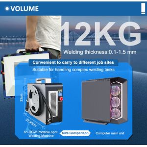 300W/600W Handheld Laser Welding Machine with 5-inch Touch Display and 0.5mm