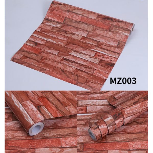 0.18mm-0.31mm Thickness 3D Brick Stone Wallpaper 3D Brick Wallpaper Grey