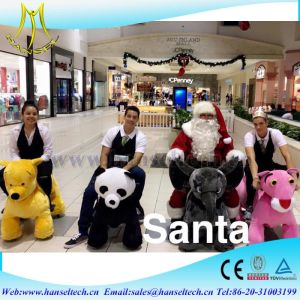 China Hansel happy animals ride and  giant plush animals kids riding for sale on sale