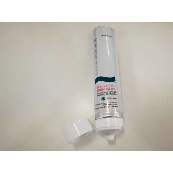 Round Dia 38x144.5mm Offset Printing Gloss Coating 112g ABL Toothpaste Tube