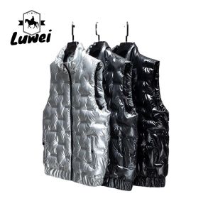 Cheap Zipper Quilted Bubble Coat Vest Waterproof Polyester Cotton Sleeveless Puffer for sale
