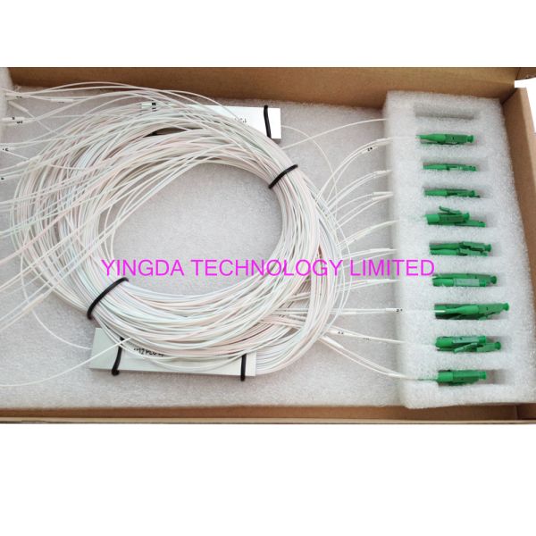 FTTH 1x32 Mini PLC Splitter Single mode Steel Tube LC APC Connectors