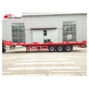 Heavy Equipment Transport Drop Deck Semi Trailer Manually Operated Or Hydraulic