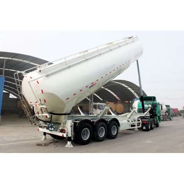 3 Axle V Type Bulk Cement Tank Semi Trailer 60 Tons 50cbm Bulk Cement Tanker Semi Trailer