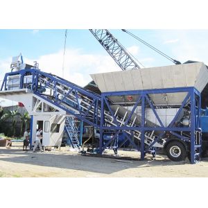 Efficient Belt Type Mobile Concrete Plant 50m3/H Floating Portable Cement Plant