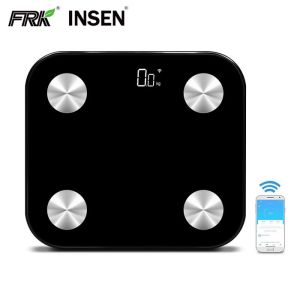 China 6mm Tempered Glass Platform 396LB WiFi Bathroom Scales on sale