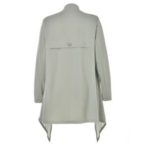 Knitted Plus Size Womens Casual Cardigan With Long Frill And Buttons Decoration