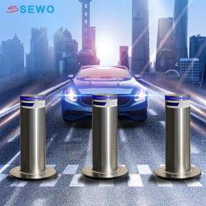 Industrial Automatic Rising Bollards Durable Hydraulic Retractable Bollard