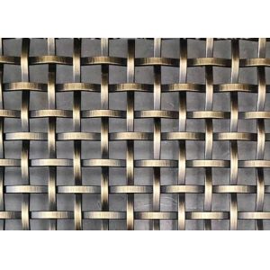 Stainless Steel 304 Decorative Wire Mesh with 25mm*50mm Mesh Size and 2.2mm Wire