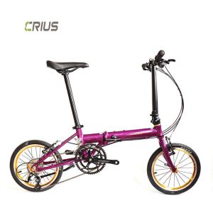 16 Inch Folding Bike With Microshift R9 Rear Derailleur And Xunjie 9s 11-28T