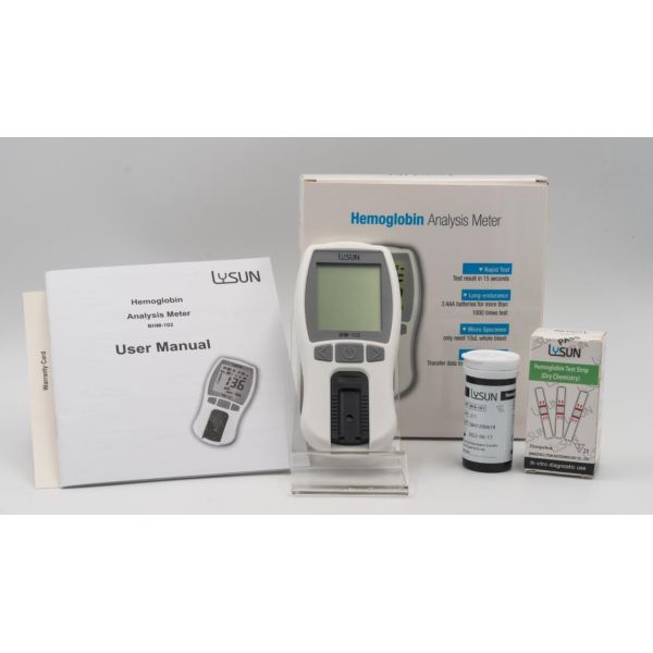 BHM-102 PHOTO Lysun Factory Supply Hot-selling Cheap Hemoglobin Analyzer HB Test Meter