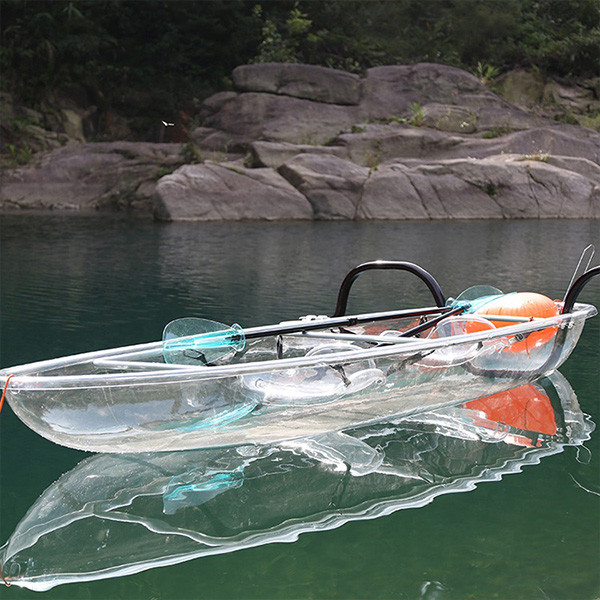 Quality Double Seats Hard Plastic Kayak , Impact Resistant Fishing Canoe For Ocean Use wholesale