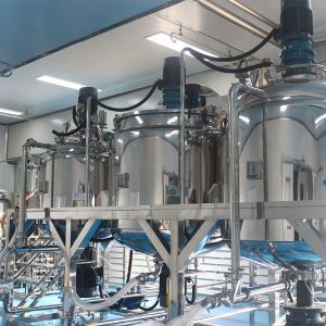 Efficient Stainless Steel High Shear Mixing Machine Liquid Soap Making Machine