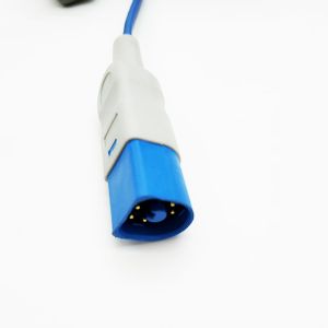 8 Pin Monitor Neonatal Spo2 Sensor , Neonate Belt Blue Double Lines Spo2 Probe