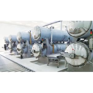 SUS304 6kw Retort Tin Sterilization Kettle For Coconut Milk Can Tin
