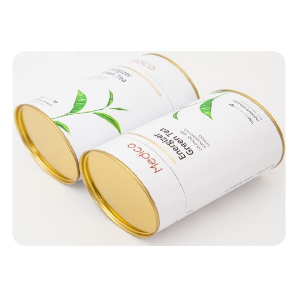 SGS Round Shape Cardboard Tea Boxes for Loose Leaf Tea Packaging