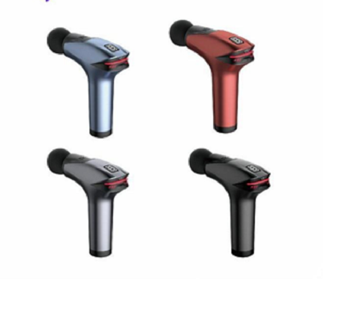China Massage Guns Feature ABS+Silicone Construction With 7.4V Rated Voltage 5V/2A Input 30W Power 1800mAh Battery 1800-3200 RPM Speed on sale