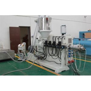 PE / PPR Pipe Plastic Extrusion Machine Siemens Motor High Performance
