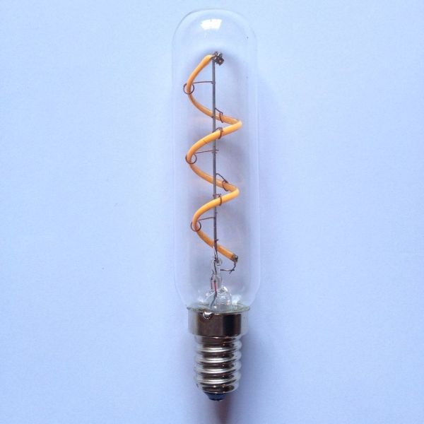New soft LED filament tubular lamp T25 for E14 230vac warm white bulbs