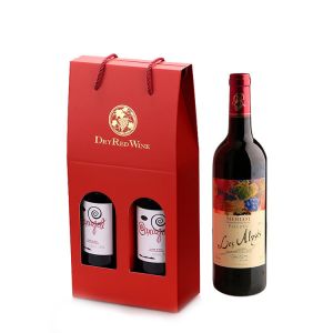 Buy cheap Paper Cardboard Wine Bottle Packaging Box With Custom Printed Logo from wholesalers
