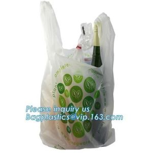 Plant Based Biodegradable Die Cut Handle Food Packaging Compostable Plastic Bag,